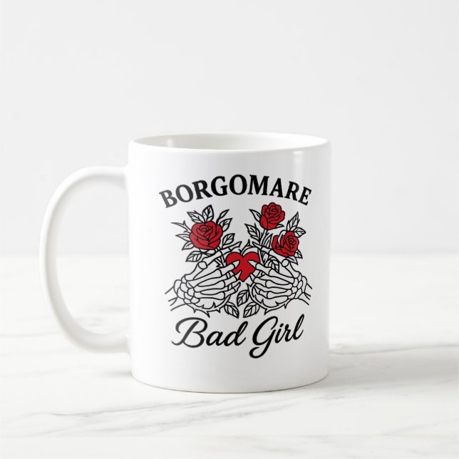 Bgm Bad Girl II Classic - Skeleton Heart Hands  Coffee Mug (Left)