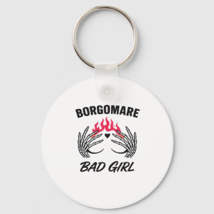 Bgm Bad Girl II Skeleton Heart Hands Edgy Vibe Keychain