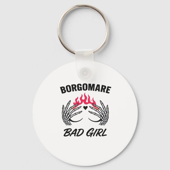 Bgm Bad Girl II - Skeleton Heart Hands   Keychain (Front)