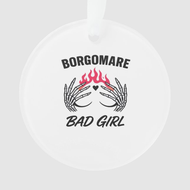 Bgm Bad Girl II - Skeleton Heart Hands   Ornament (Front)