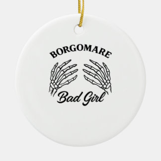 Bgm Bad Girl - Skeleton Heart Hands  Ceramic Ornament