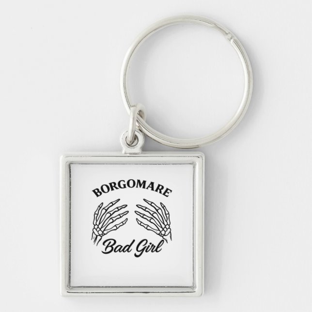 Bgm Bad Girl - Skeleton Heart Hands  Keychain (Front)