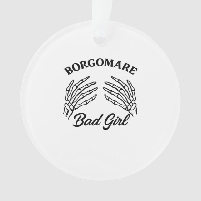 Bgm Bad Girl - Skeleton Heart Hands  Ornament (Front)