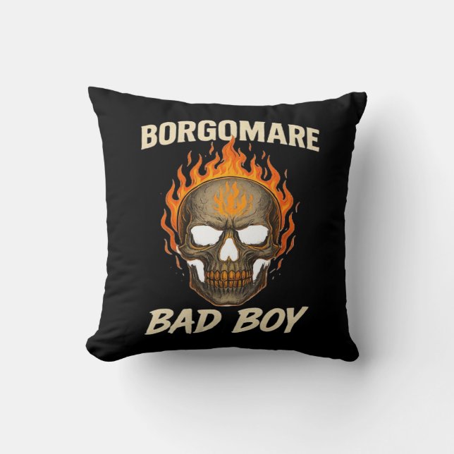 Bgm Bad  - Skeleton Hands Heart Throw Pillow (Front)