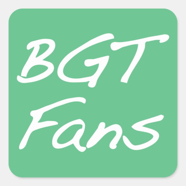 BGTFans Sticker (Front)