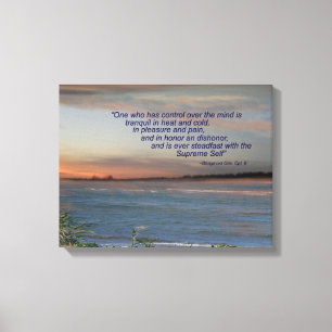 Bhagavad Gita Control Over Mind Canvas Print