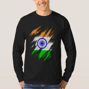 Bharat Ganarajya Indian Flag India T-Shirt