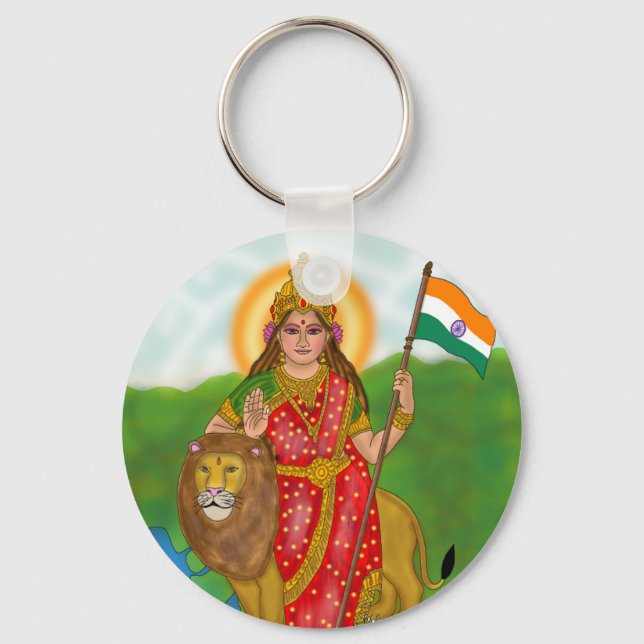 Bharat Mata Keychain (Front)