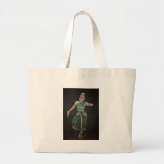 Bharatanatyam Dancer Large Tote Bag