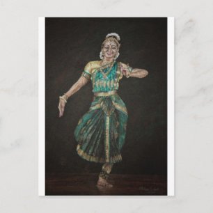 Bharatanatyam Dancer Postcard