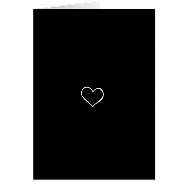 BHBL black background white heart classic love fli (Front)