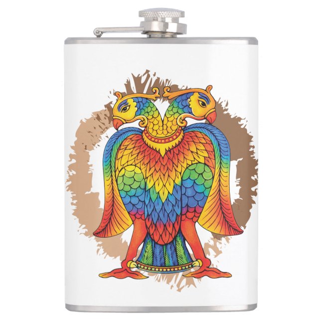 bherunda bird hip flask (Front)