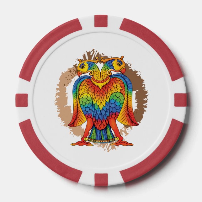 bherunda bird poker chips (Front)