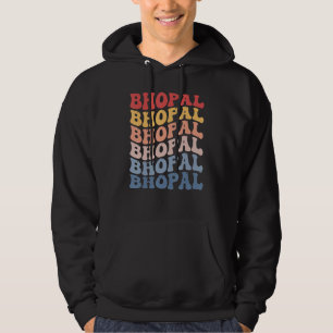 Bhopal City Groovy Retro Hoodie