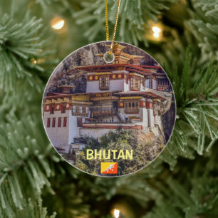 Bhoutan - Ornement de Noël Panoramique