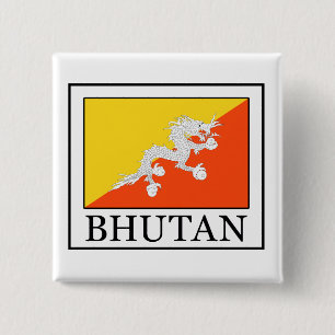 Bhutan 2 Inch Square Button