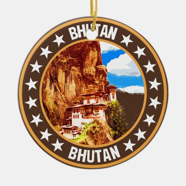 Bhutan                                             ceramic ornament (Front)