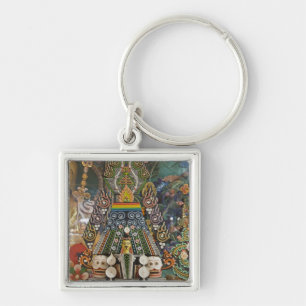 Bhutan. Ceremonial cakes made by monks adorn the 2 Keychain