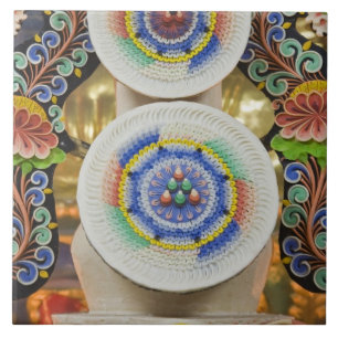 Bhutan. Ceremonial cakes made by monks adorn the Tile