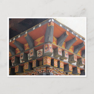 bhutan corner detail postcard