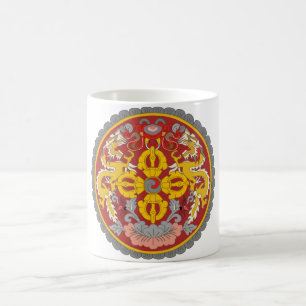 bhutan emblem coffee mug