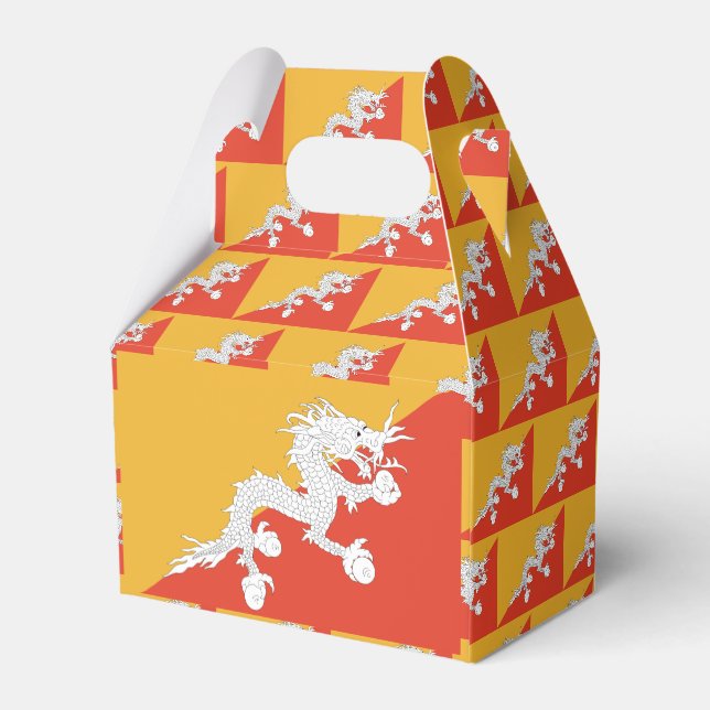 Bhutan Flag Favor Box (Back Side)