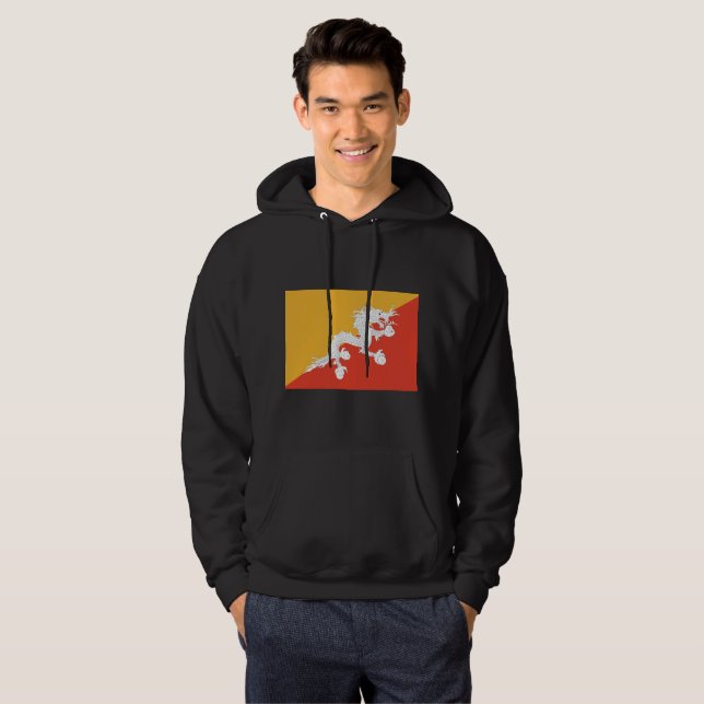 Bhutan Flag Hoodie (Front Full)