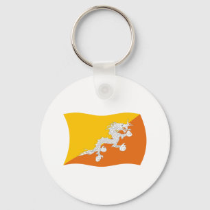 Bhutan Flag Keychain
