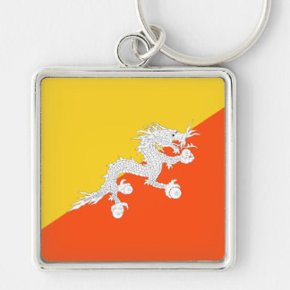 Bhutan flag keychain