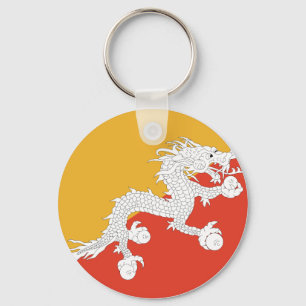 Bhutan Flag Keychain