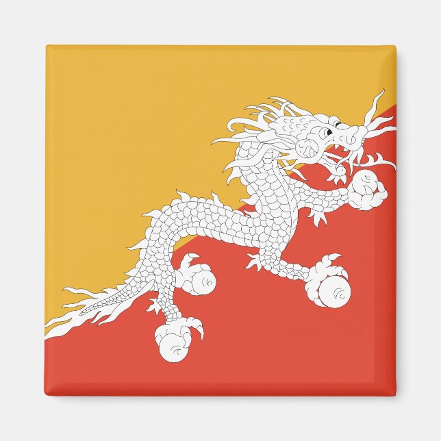 Bhutan Flag Magnet (Front)