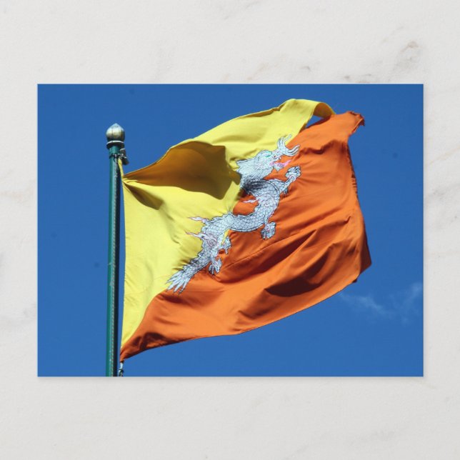 bhutan flag postcard (Front)