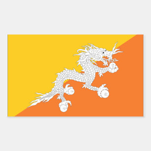 Bhutan Flag Sticker