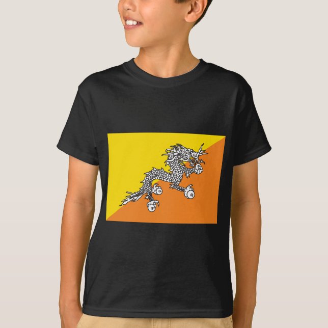 Bhutan Flag T-Shirt (Front)