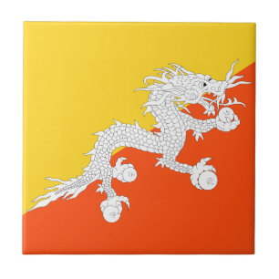 Bhutan flag tile