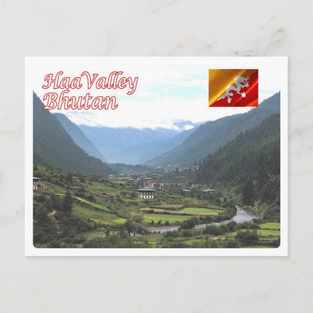 Bhutan - Haa Valley - Postcard (Front)