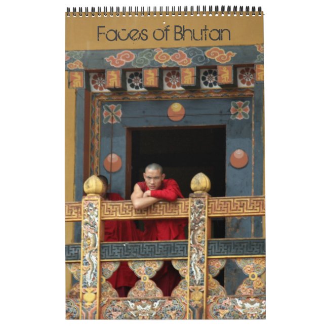 bhutan kingdom faces calendar (Cover)