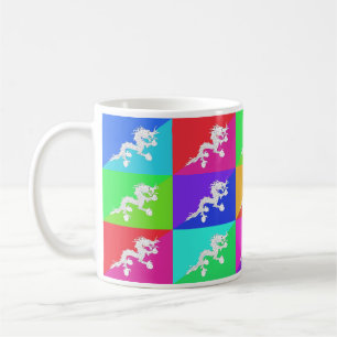 Bhutan Multihue Flags Mug