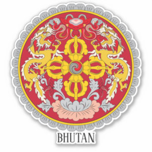 Bhutan National Coat Of Arms Patriotic