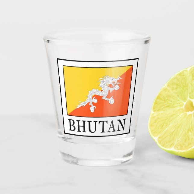 Bhutan Shot Glass (Front)