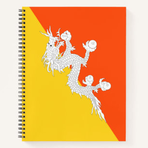 Bhutanese Flag (Bhutan) (Thunder Dragon) Notebook