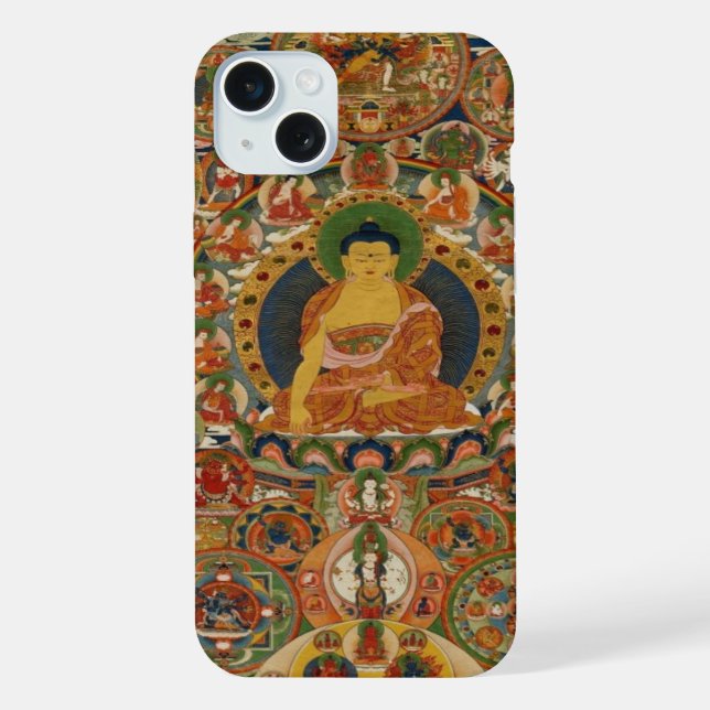 Bhutanese painted complete mandala iPhone case (Back)