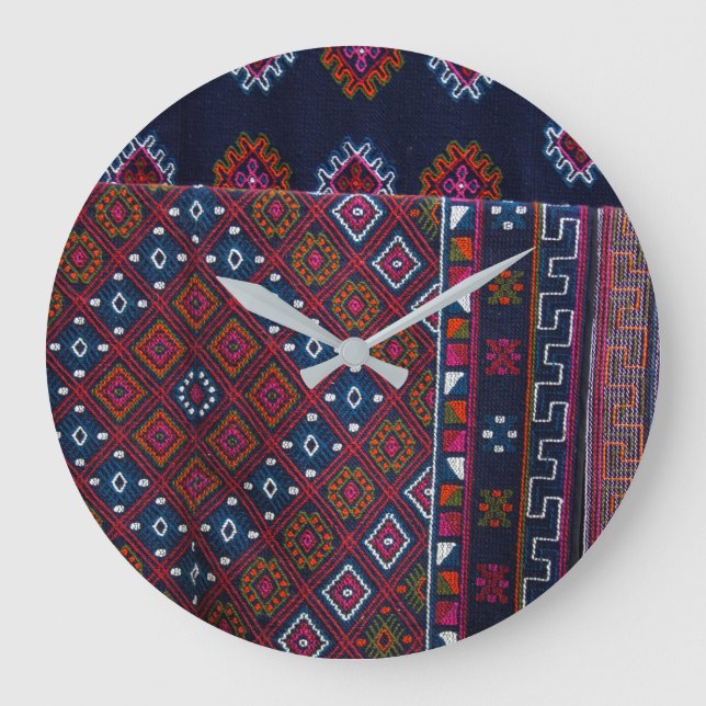 Bhutanese Rugs Large Clock (Front)