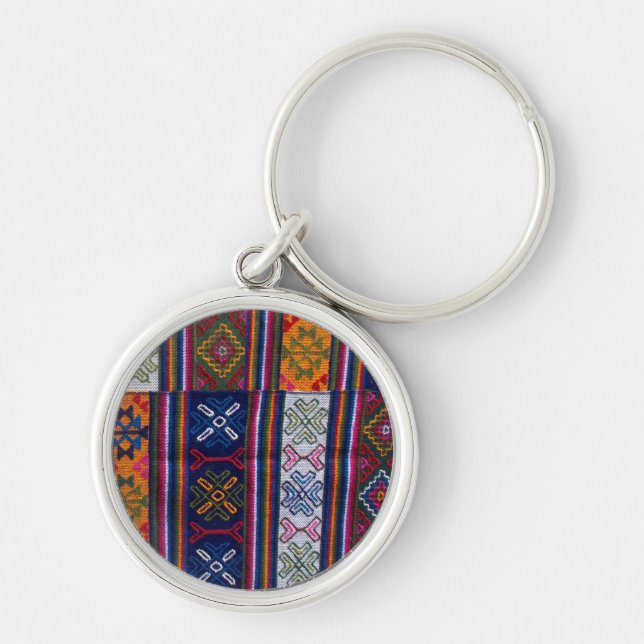 Bhutanese Textile Keychain (Front)