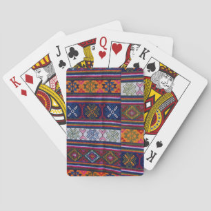 Bhutanese Textile Playing Cards