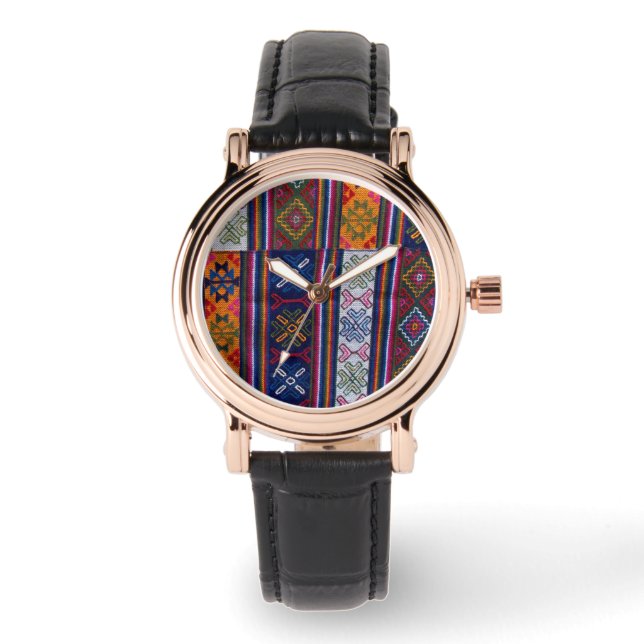 Bhutanese Textile Watch (Front)