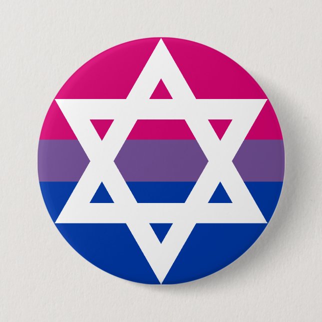 Bi and Jewish Button (Front)