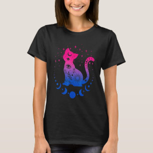 Bi Bisexual Pride Flag Colours Astronomy Cat LGBT T-Shirt