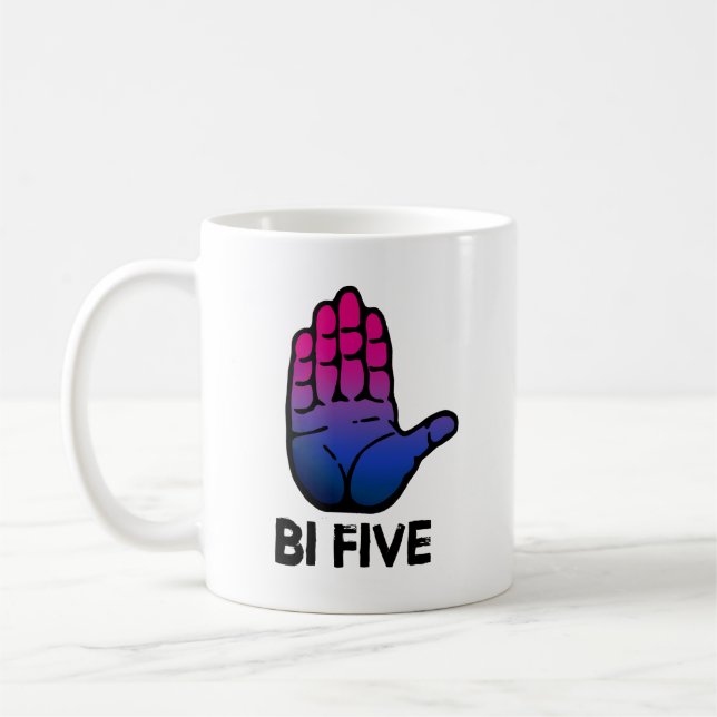 Bi Five High FIve Coffee Mug (Left)