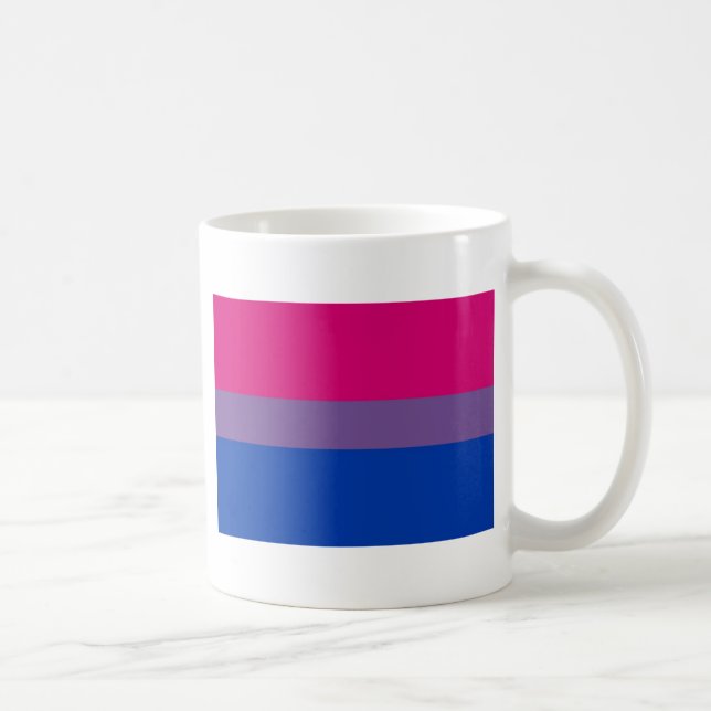 Bi Flag Flies For Bisexual Pride Coffee Mug (Right)